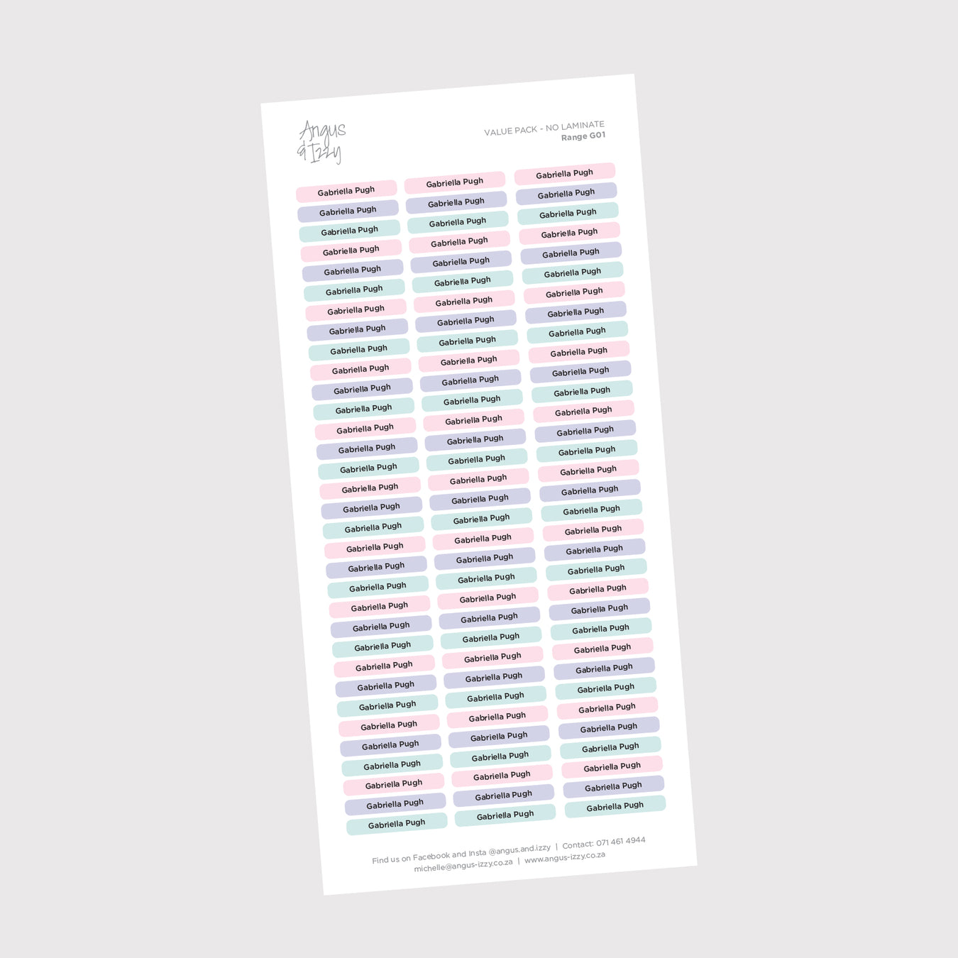 Name Tag Value Packs