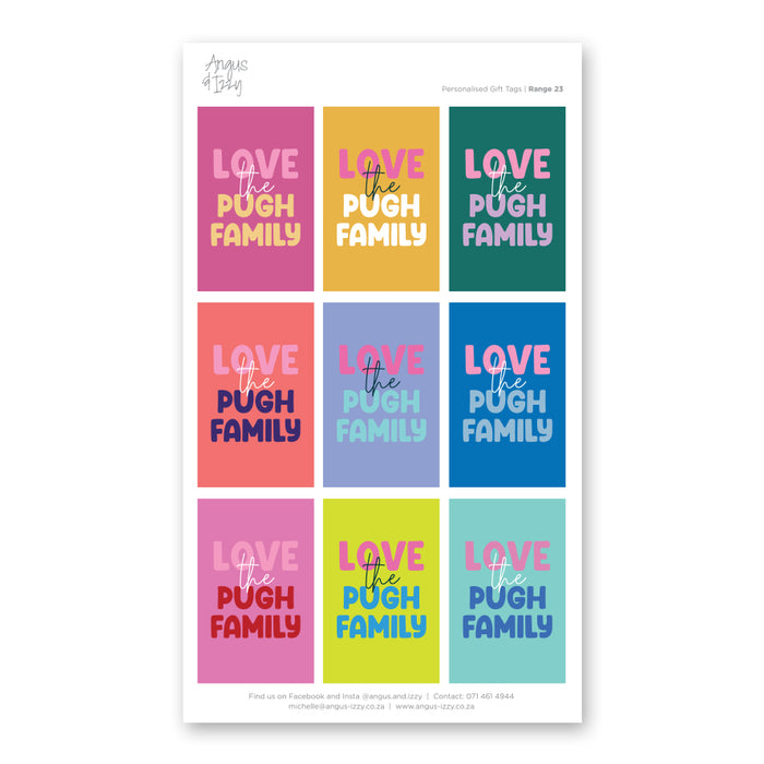 Gift Tag Stickers Bundle 23