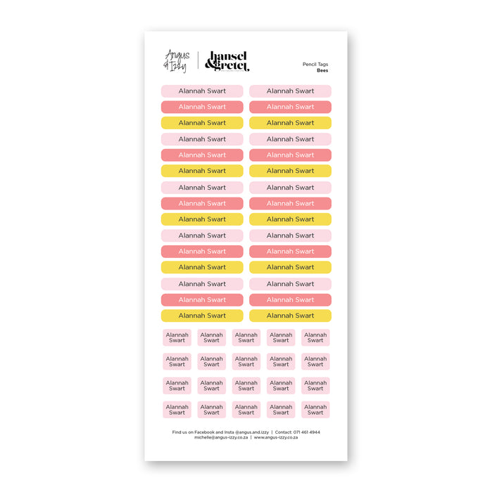 H&G Multi Purpose Labels - Bees