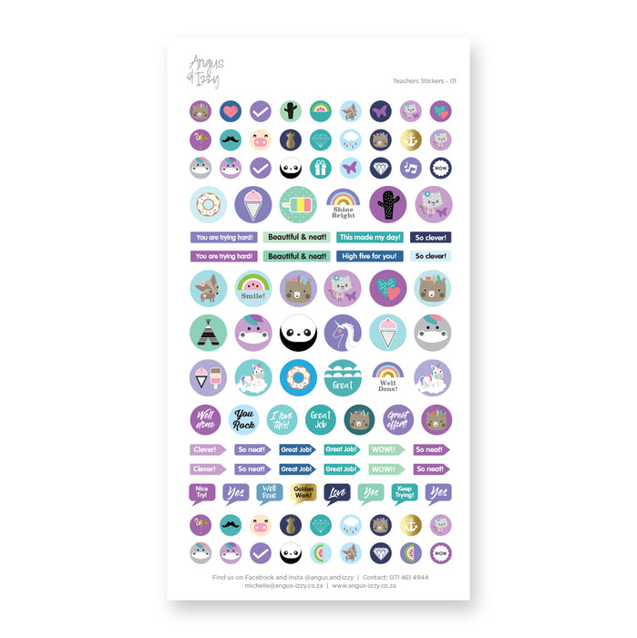 Teacher Stickers - Range 01