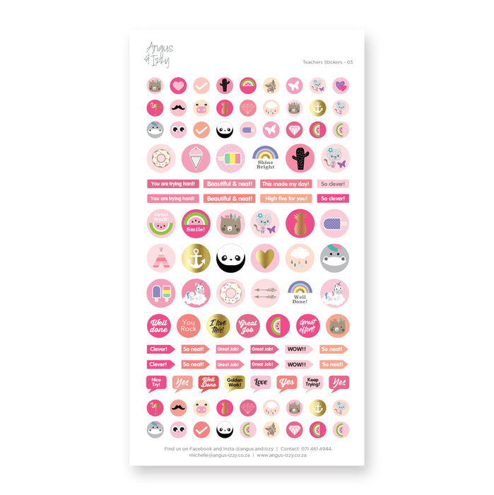Teacher Stickers - Range 03
