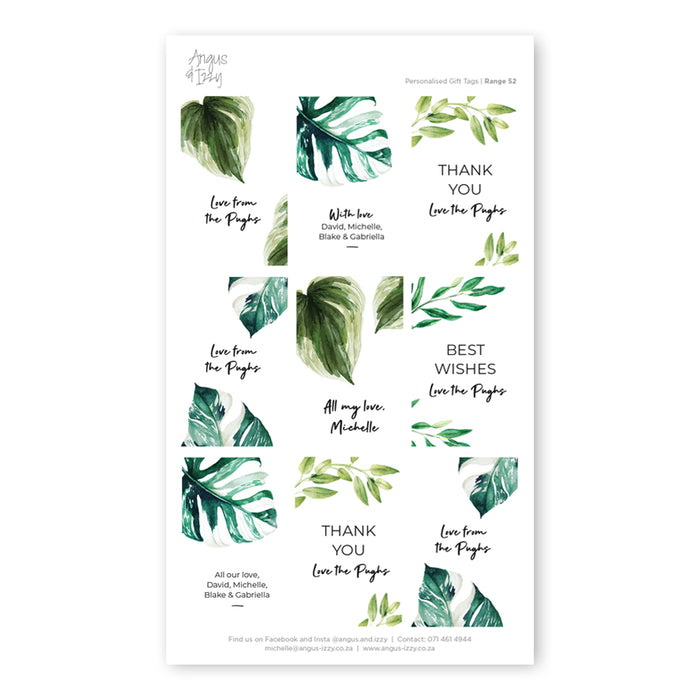 Gift Tag Stickers Bundle 52