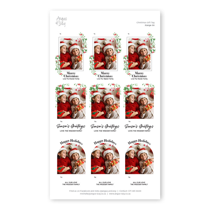 Gift Tag Stickers Bundle 56
