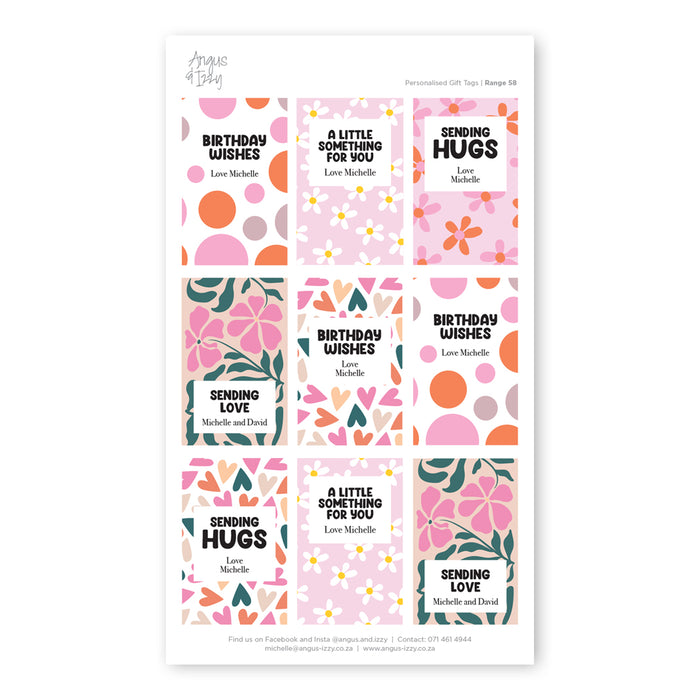 Gift Tag Stickers Bundle 58