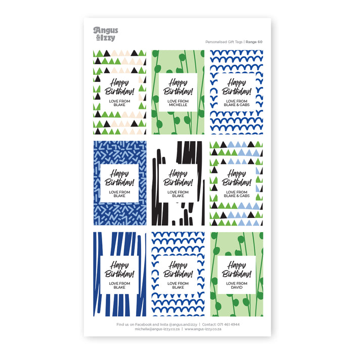 Gift Tag Stickers Bundle 60
