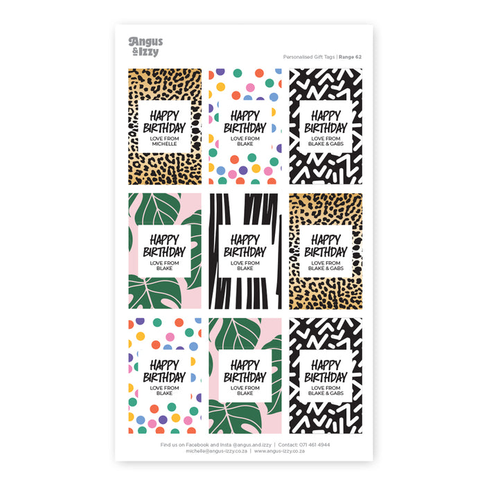 Gift Tag Stickers Bundle 62