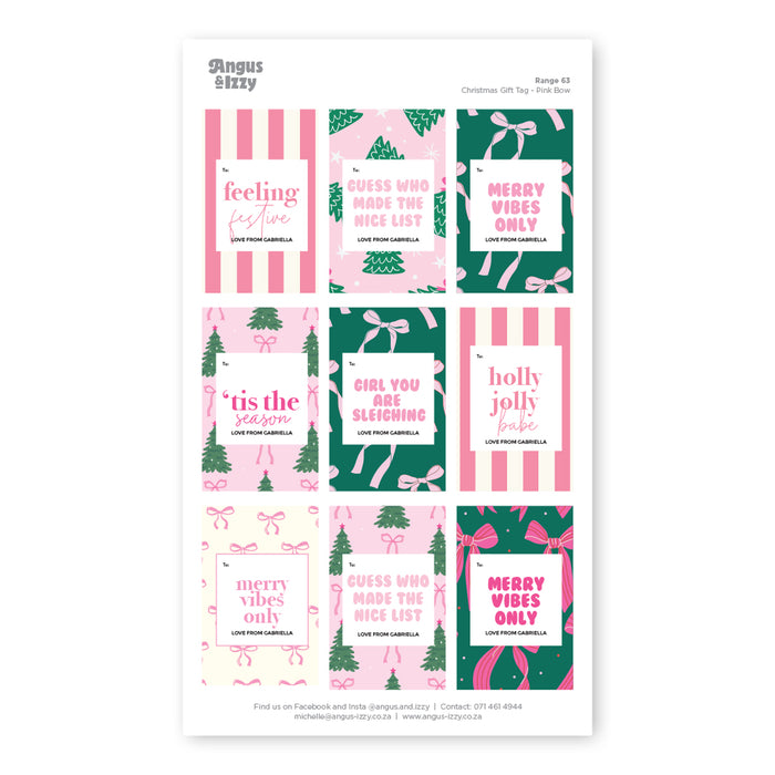Gift Tag Stickers Bundle 63