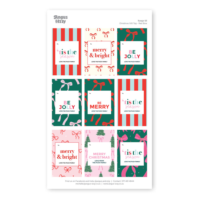 Gift Tag Stickers Bundle 63