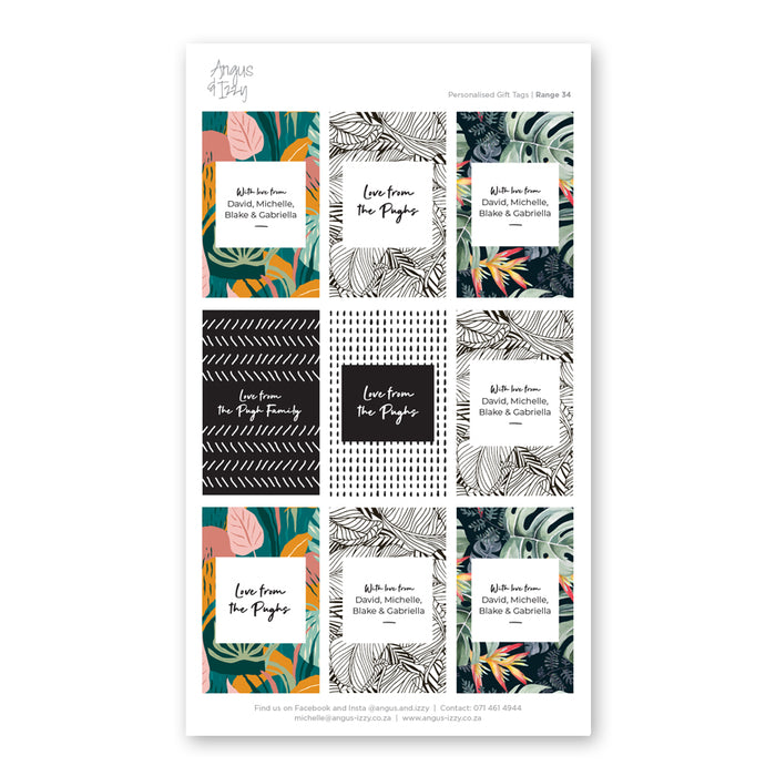 Gift Tag Stickers Bundle 34