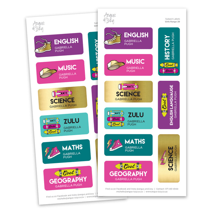 Subject Labels - G29