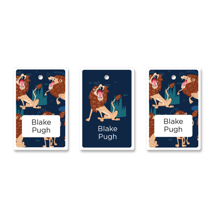 H&G Bag Tag - Navy Lion