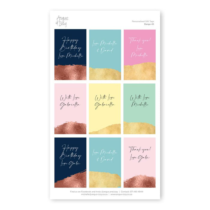 Gift Tag Stickers Bundle 45