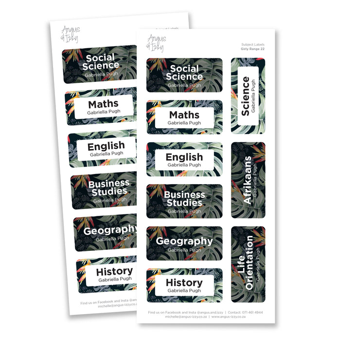 Subject Labels - G22