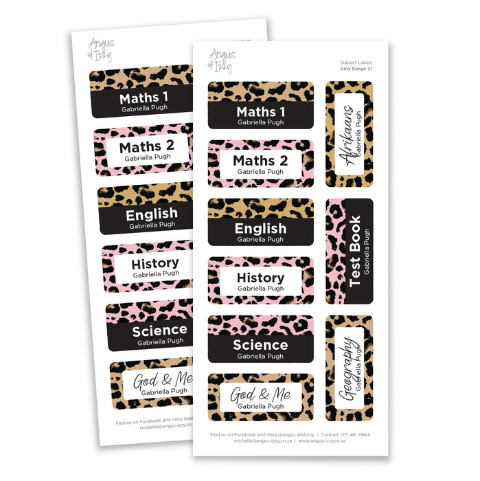 Subject Labels - G21