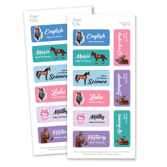 Subject Labels - G37