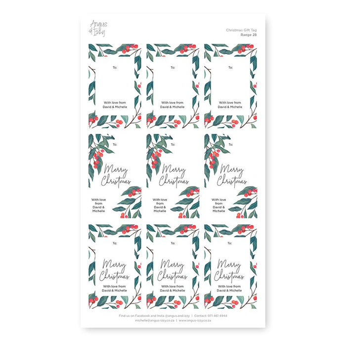 Gift Tag Stickers Bundle 28