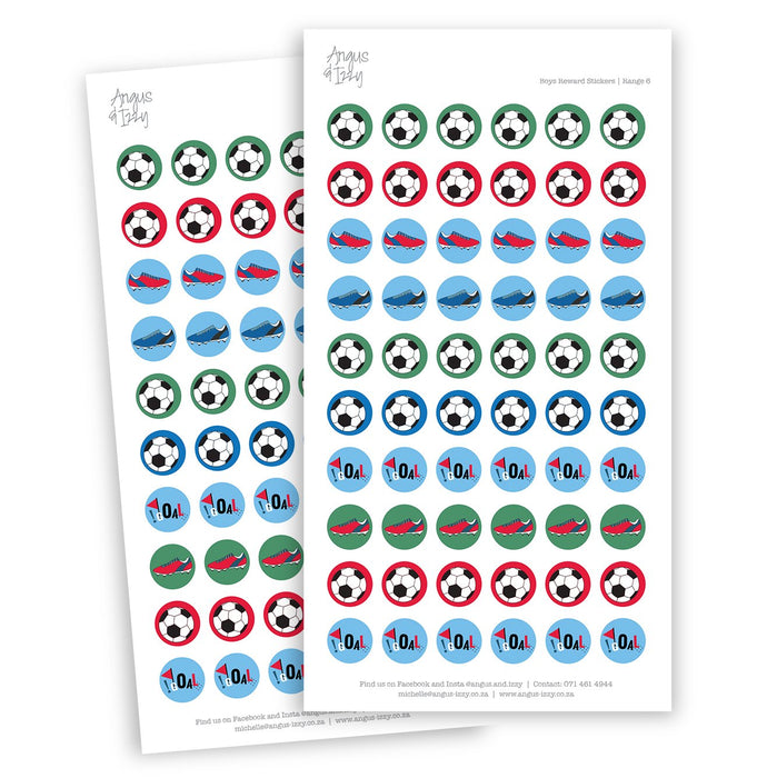 Boys Reward Chart Stickers - Range 06 Reward Chart Stickers Angus & Izzy
