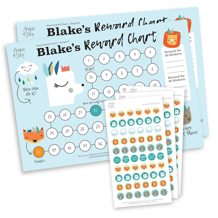 Boys Rewards Chart 01 Reward Chart Angus & Izzy