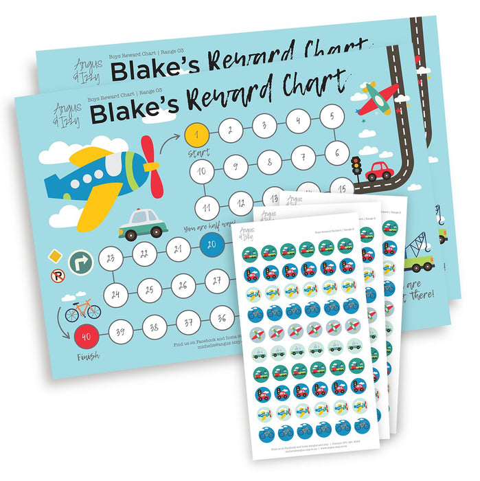 Boys Rewards Chart 03 Reward Chart Angus & Izzy