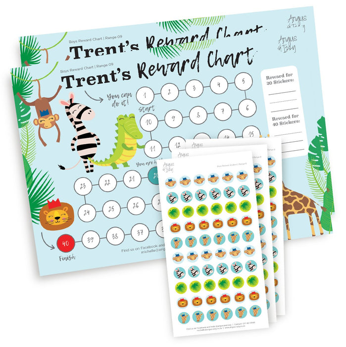 Boys Rewards Chart 09 Reward Chart Angus & Izzy