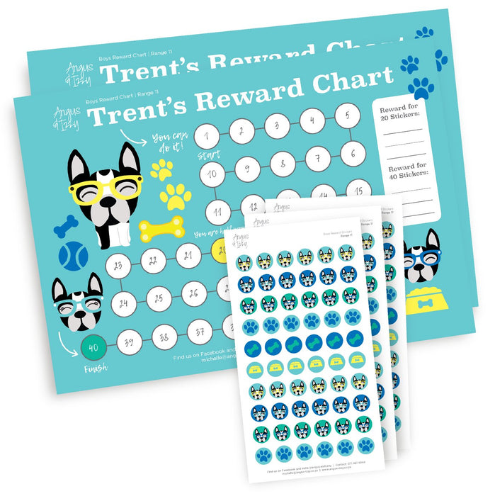 Boys Rewards Chart 11 Reward Chart Angus & Izzy