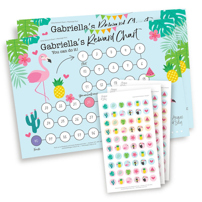 Girly Rewards Chart 04 Reward Chart Angus & Izzy