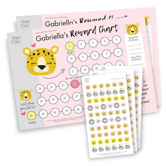 Girly Rewards Chart 05 Reward Chart Angus & Izzy