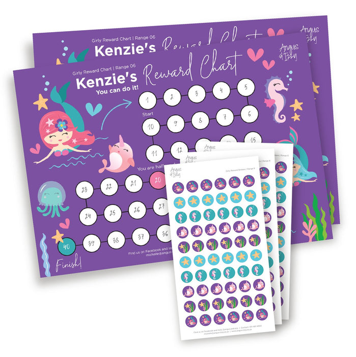 Girly Rewards Chart 06 Reward Chart Angus & Izzy