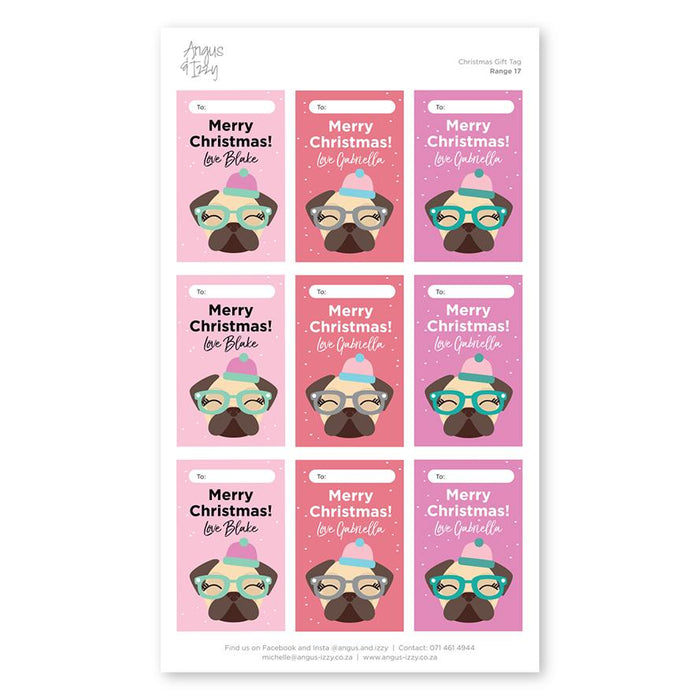 Pre-selected Gift Tag Stickers Bundle 17 Gift Tag Bundles Angus & Izzy