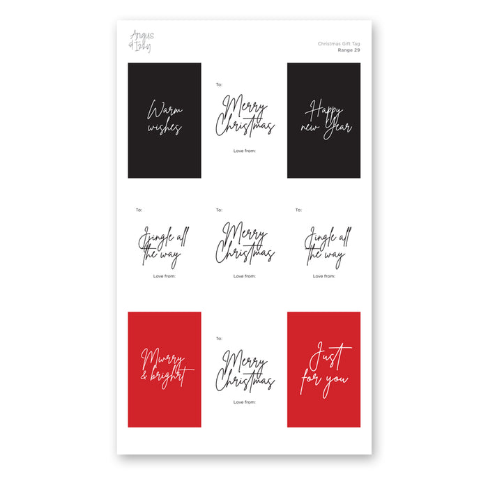 Gift Tag Stickers Bundle 29