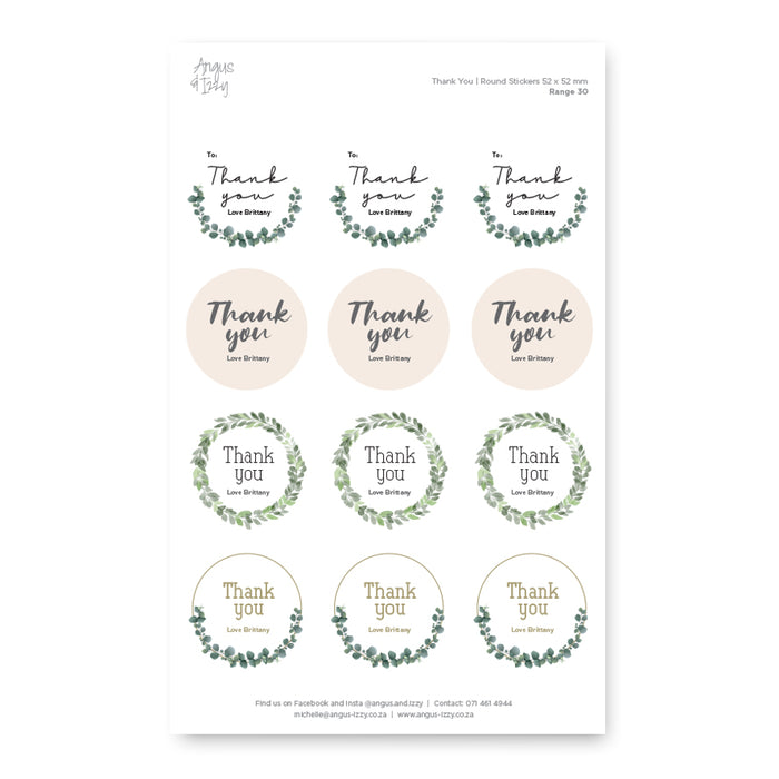 Gift Tag Stickers Bundle 30