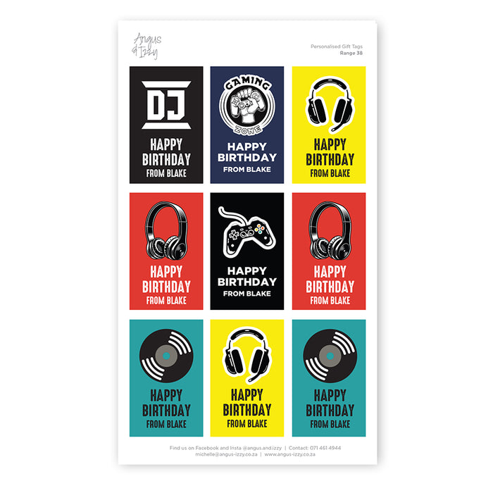 Gift Tag Stickers Bundle 38