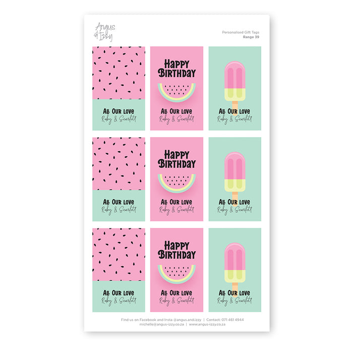 Gift Tag Stickers Bundle 39