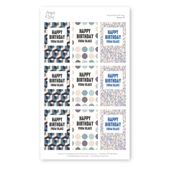 Gift Tag Stickers Bundle 43