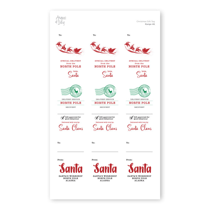 Gift Tag Stickers Bundle 46