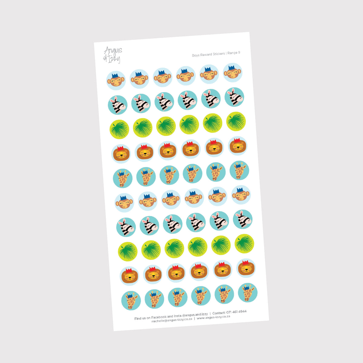 Top Up Stickers — Angus & Izzy