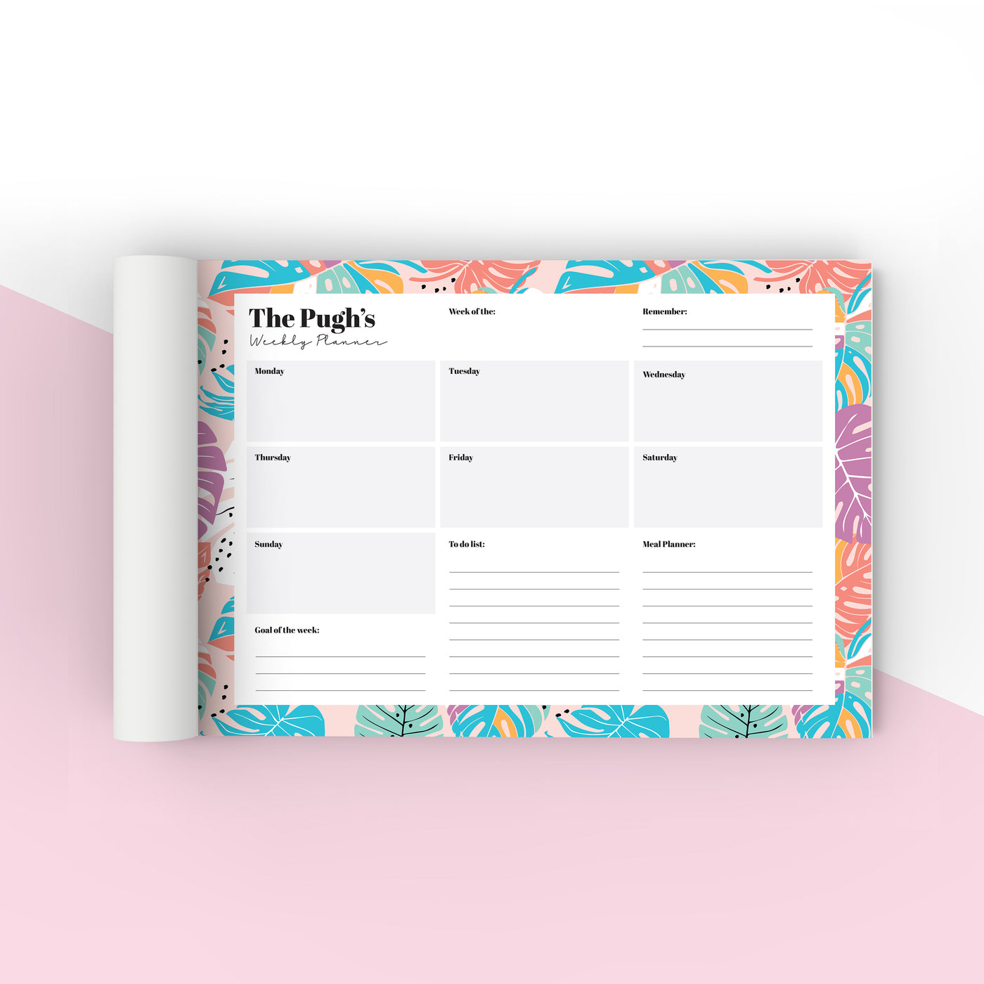 A3 Weekly Planners — Angus & Izzy