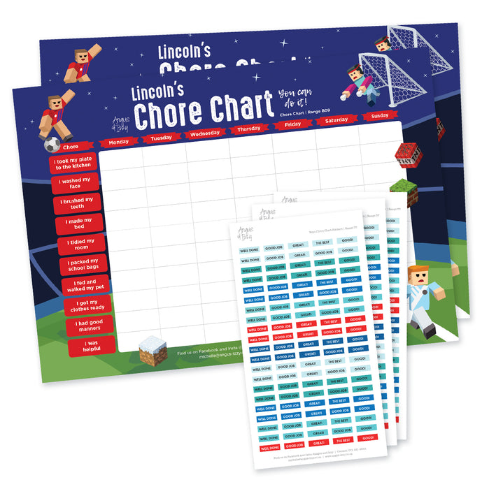 Boys Chore Chart - Range 09
