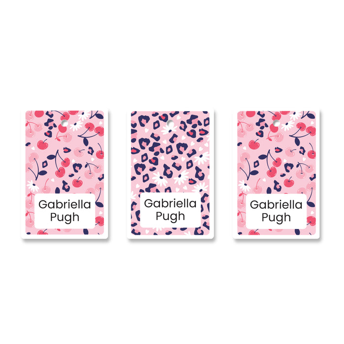 H&G Bag Tag - Cherry Leopard