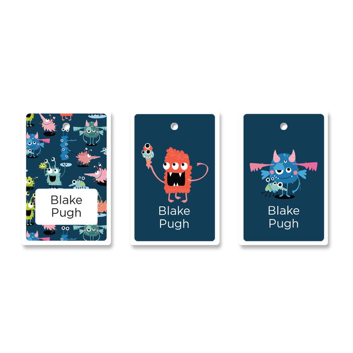H&G Bag Tag - Monster Dark Blue