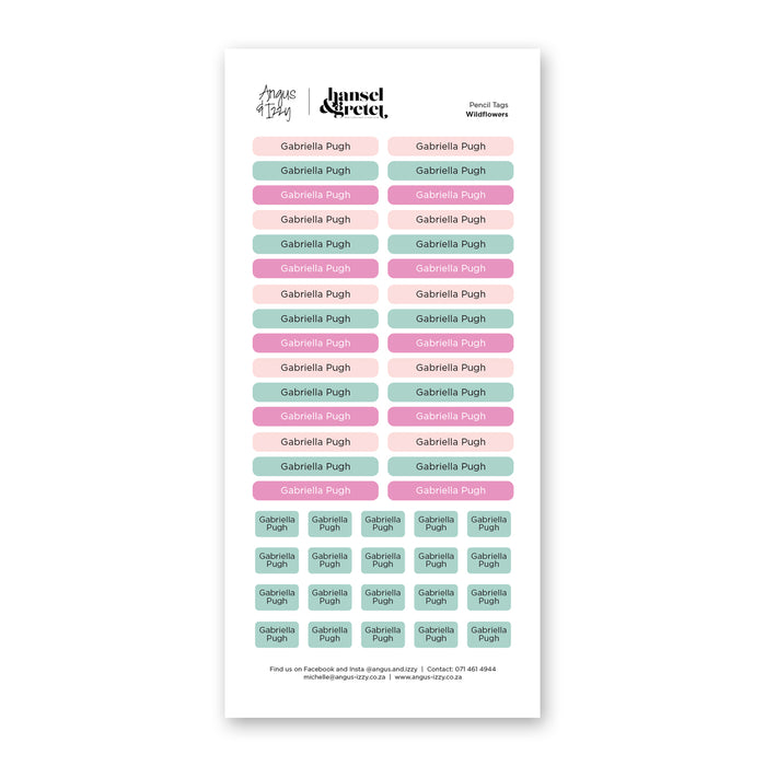 H&G Multi Purpose Labels - Wild Flowers
