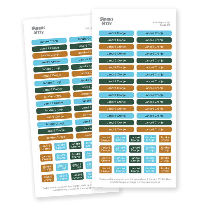 Multi Purpose Labels - B49