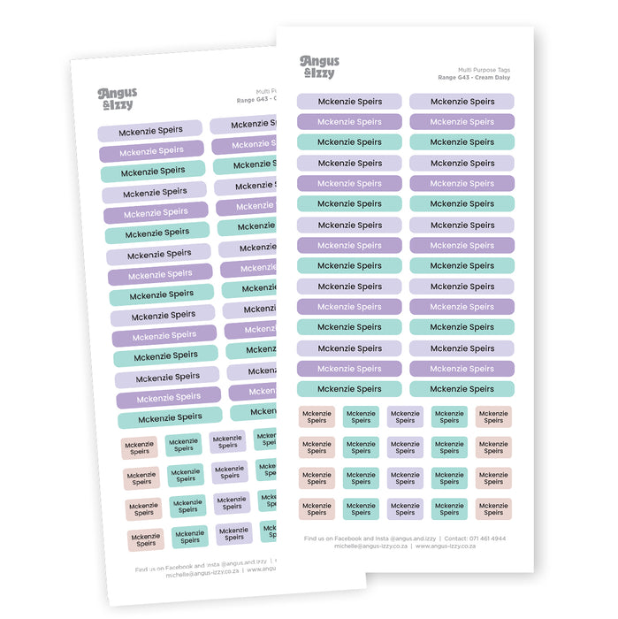 Multi Purpose Labels - G43