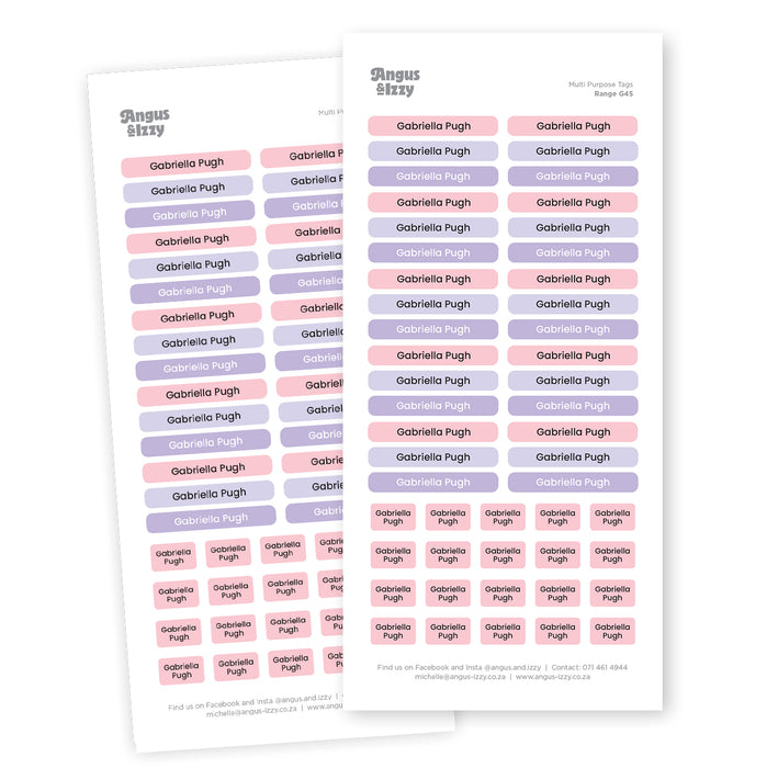 Multi Purpose Labels - G45