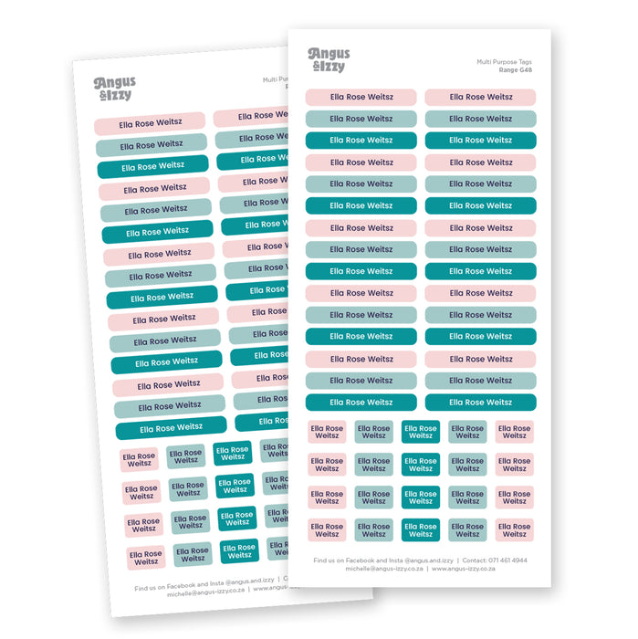 Multi Purpose Labels - G48