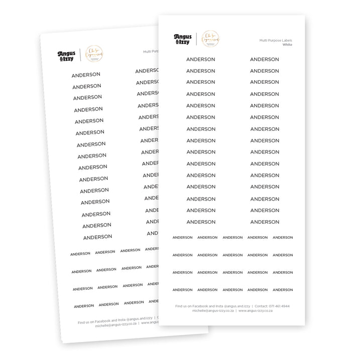 OSO Multi Purpose Labels