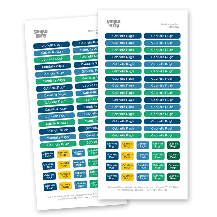 Multi Purpose Labels- G27