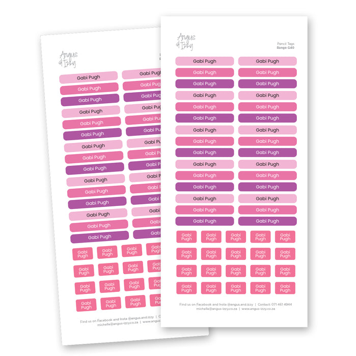 Multi Purpose Labels - G40