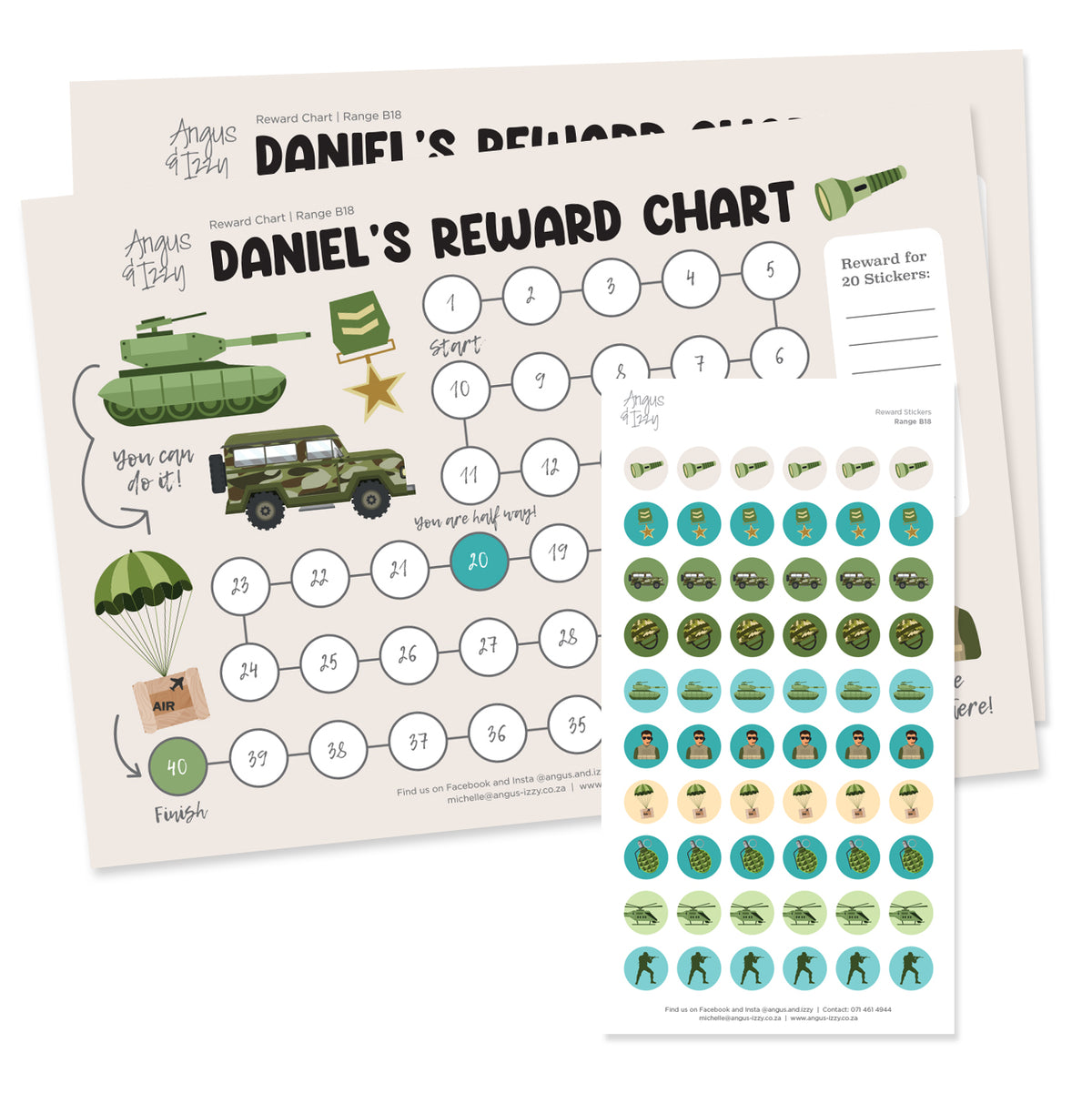 Reward Chart B18 — Angus & Izzy