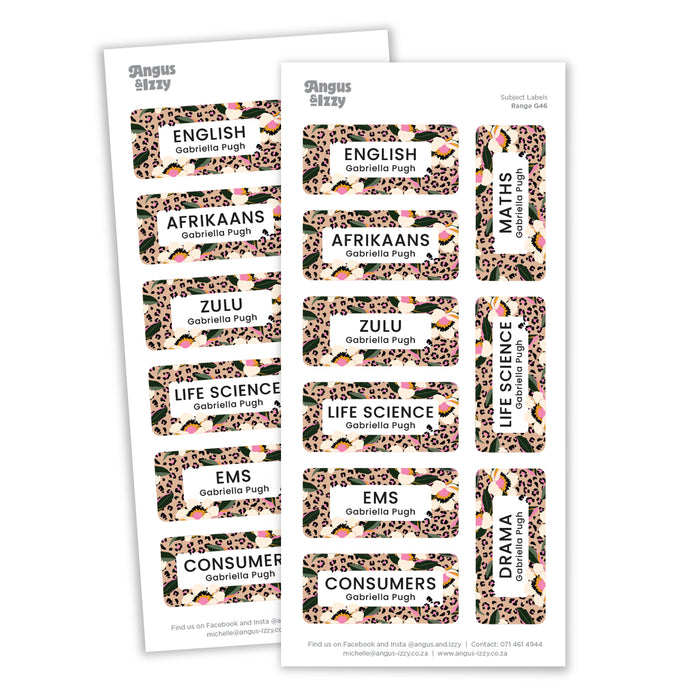 Subject Labels - G46